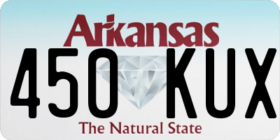 AR license plate 450KUX