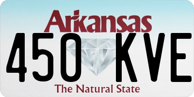 AR license plate 450KVE