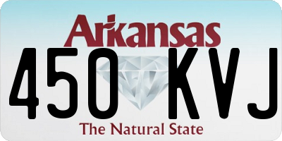 AR license plate 450KVJ