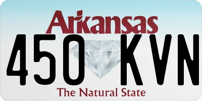 AR license plate 450KVN