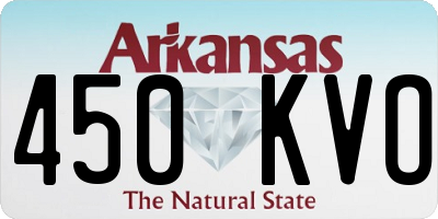 AR license plate 450KVO