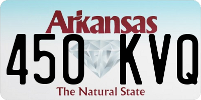 AR license plate 450KVQ