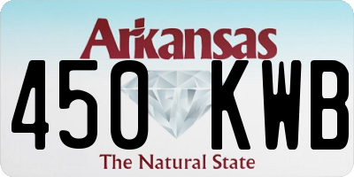 AR license plate 450KWB