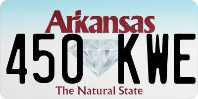 AR license plate 450KWE