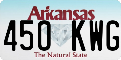 AR license plate 450KWG