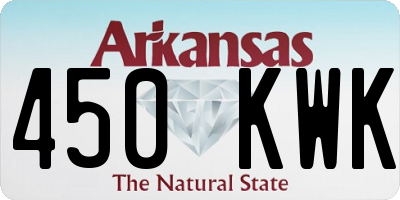 AR license plate 450KWK
