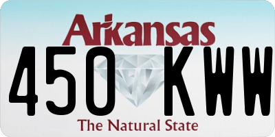AR license plate 450KWW