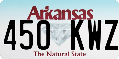 AR license plate 450KWZ