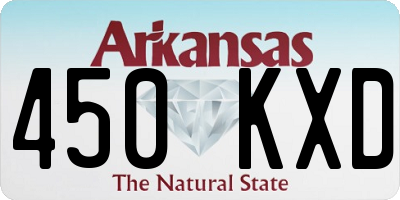 AR license plate 450KXD