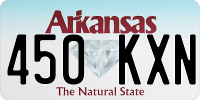AR license plate 450KXN