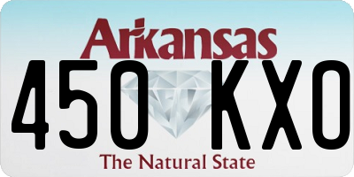 AR license plate 450KXO