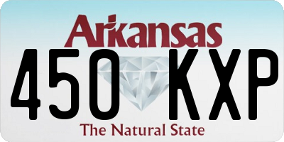 AR license plate 450KXP
