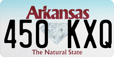 AR license plate 450KXQ