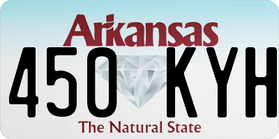 AR license plate 450KYH