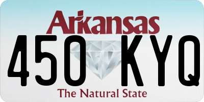 AR license plate 450KYQ
