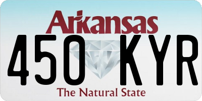 AR license plate 450KYR