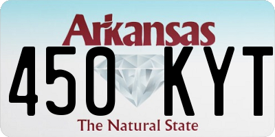 AR license plate 450KYT