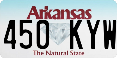 AR license plate 450KYW