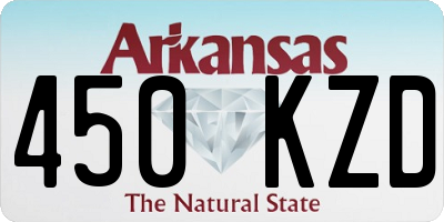 AR license plate 450KZD