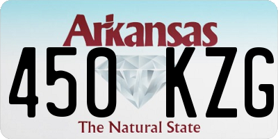 AR license plate 450KZG