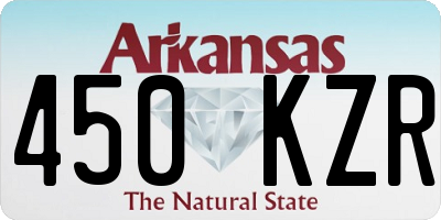 AR license plate 450KZR