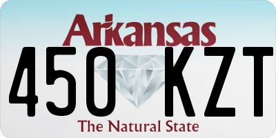 AR license plate 450KZT