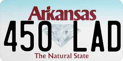 AR license plate 450LAD