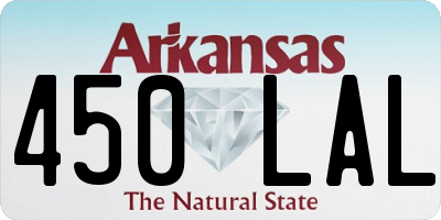 AR license plate 450LAL