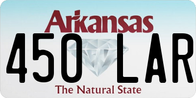 AR license plate 450LAR