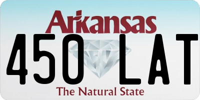 AR license plate 450LAT