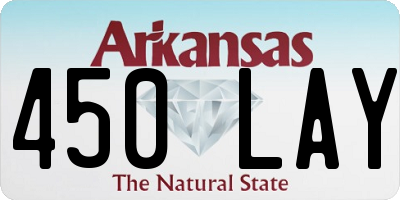 AR license plate 450LAY