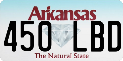 AR license plate 450LBD
