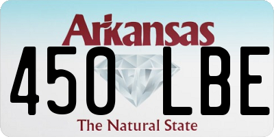 AR license plate 450LBE