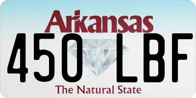 AR license plate 450LBF