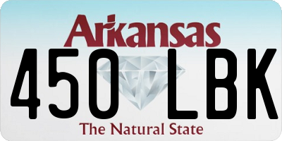 AR license plate 450LBK