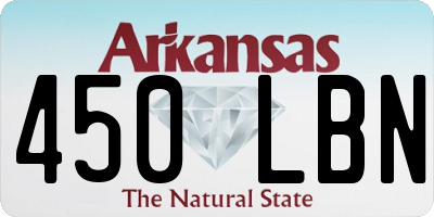 AR license plate 450LBN