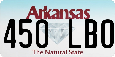 AR license plate 450LBO