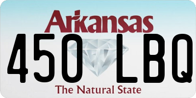 AR license plate 450LBQ