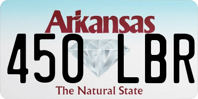 AR license plate 450LBR