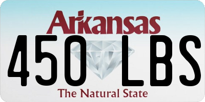 AR license plate 450LBS