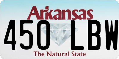 AR license plate 450LBW