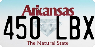 AR license plate 450LBX