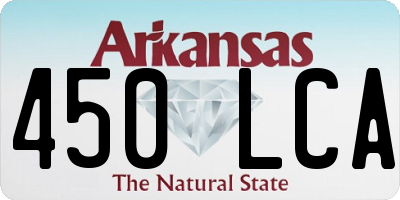 AR license plate 450LCA