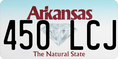 AR license plate 450LCJ