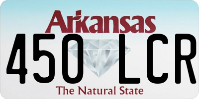 AR license plate 450LCR