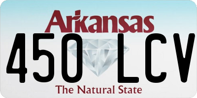 AR license plate 450LCV