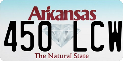 AR license plate 450LCW