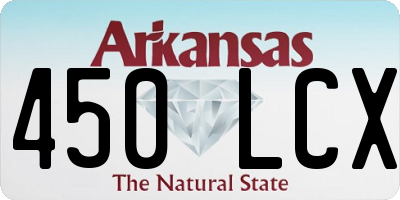 AR license plate 450LCX
