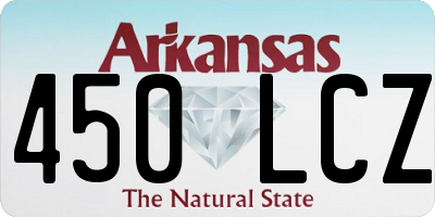 AR license plate 450LCZ