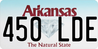 AR license plate 450LDE